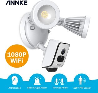 Annke 1080p HD foodlight wifi beveiligingscamera met schijnwerper